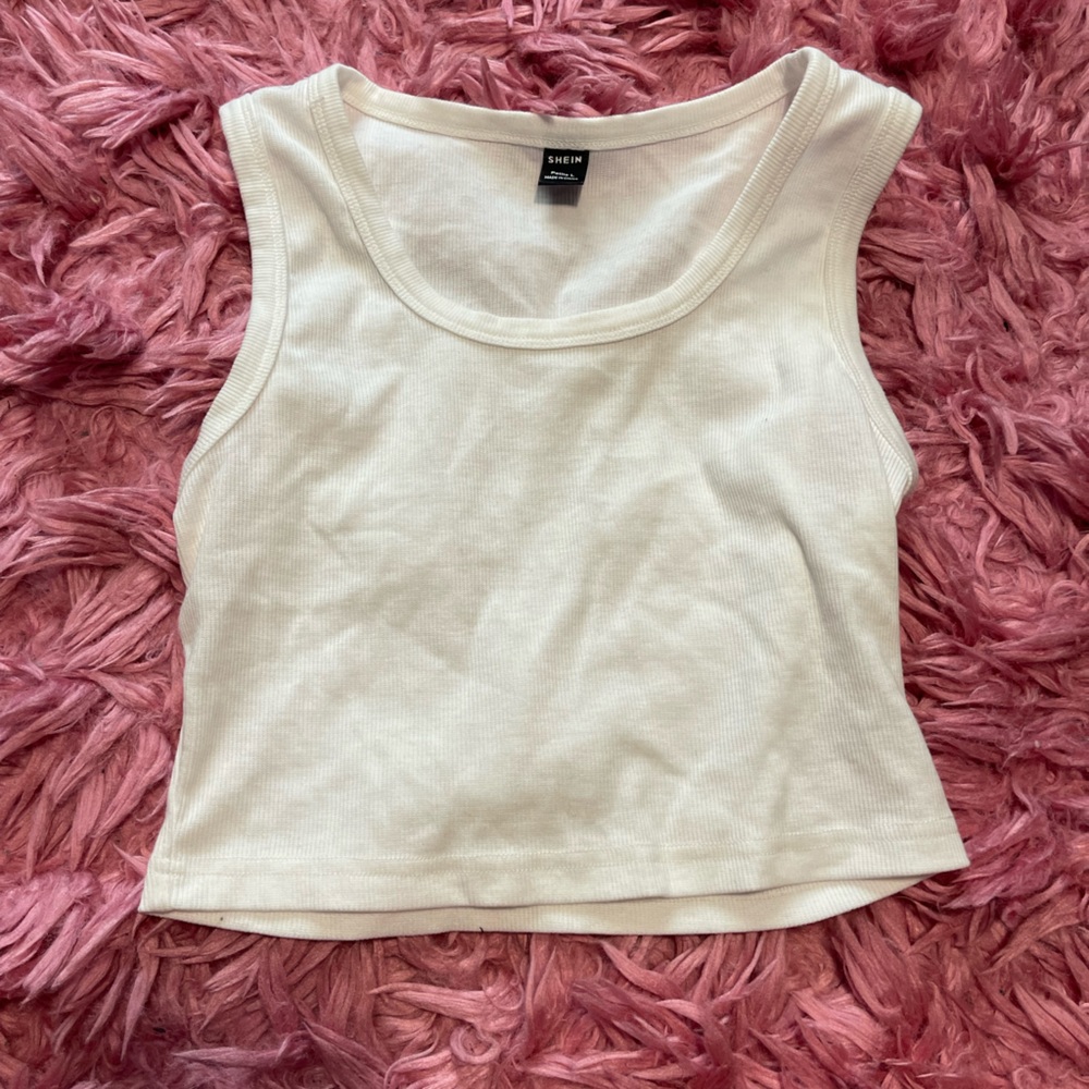 Plain white shein tee